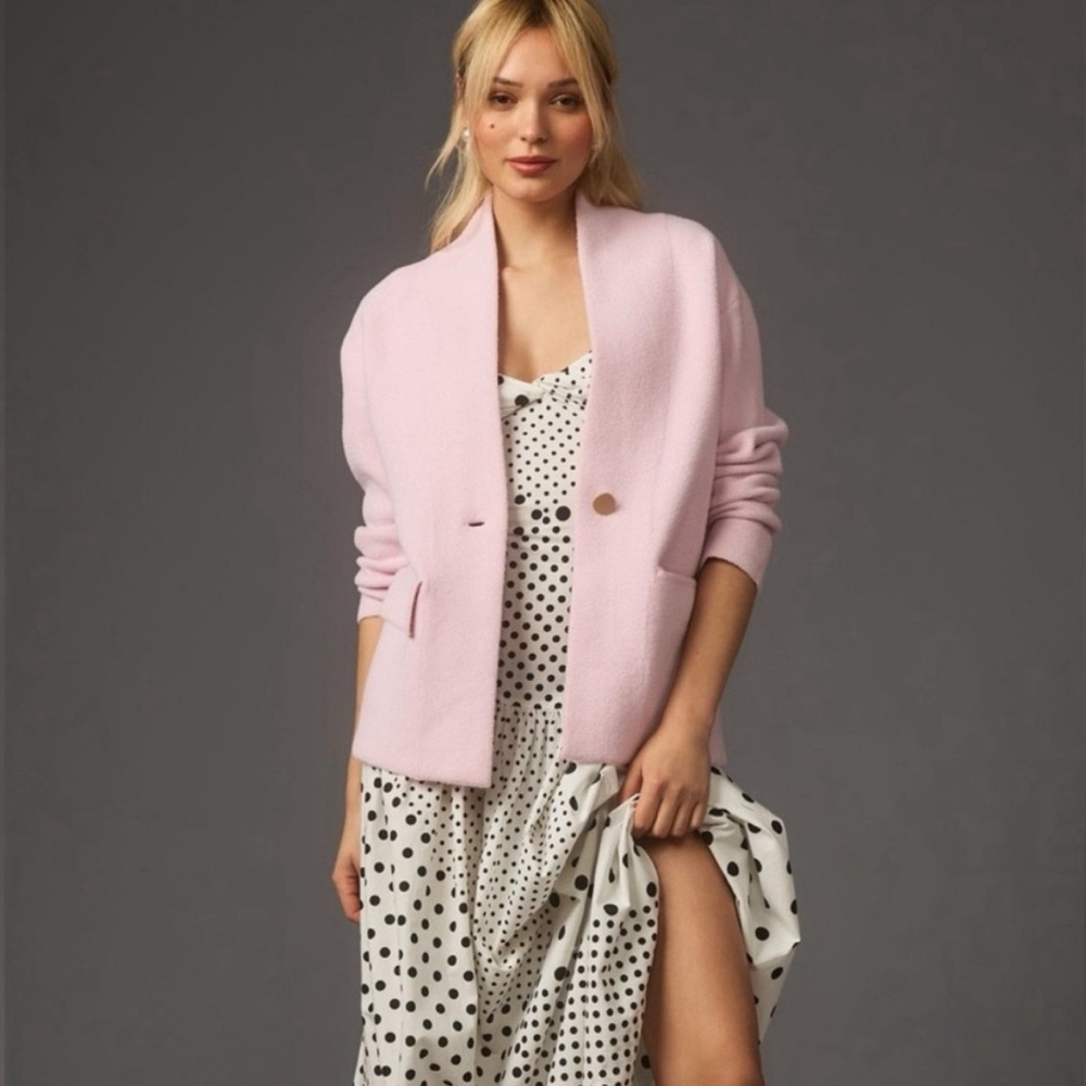 Anthropologie NVLT Women's Pink Blazer Jacket